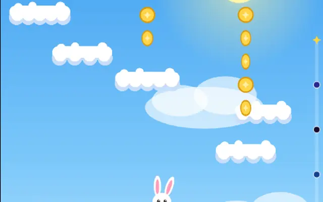 雲ジャンプ 天までのぼれ のプレイ画面